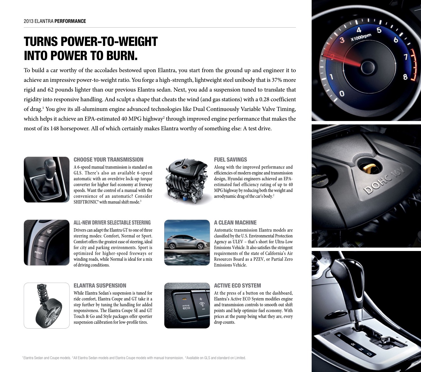 2013 Hyundai Elantra Brochure Page 3